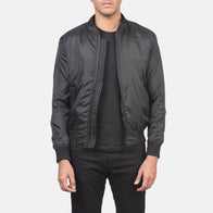 Ramon Black Bomber Jacket by Dash Racegear - men Jacket view 1