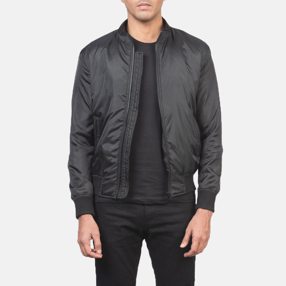 Ramon Black Bomber Jacket by Dash Racegear - men Jacket view 1