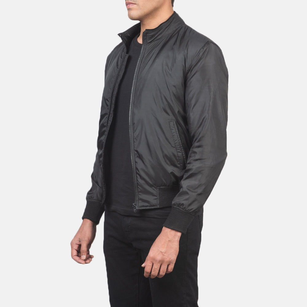 Ramon Black Bomber Jacket by Dash Racegear - men Jacket view 2