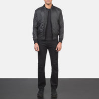 Ramon Black Bomber Jacket by Dash Racegear - men Jacket view 3