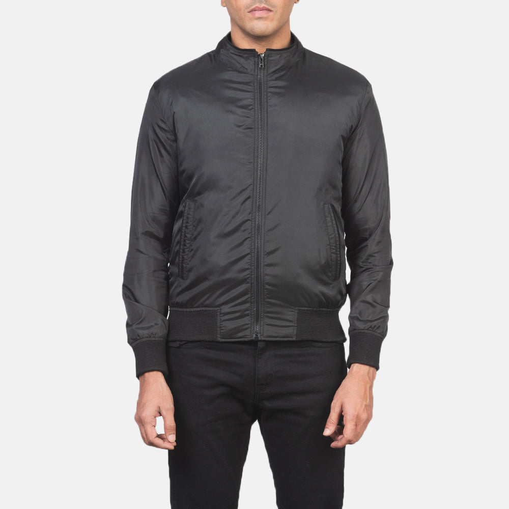 Ramon Black Bomber Jacket by Dash Racegear - men Jacket view 4