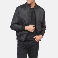 Ramon Black Bomber Jacket by Dash Racegear - men Jacket view 6