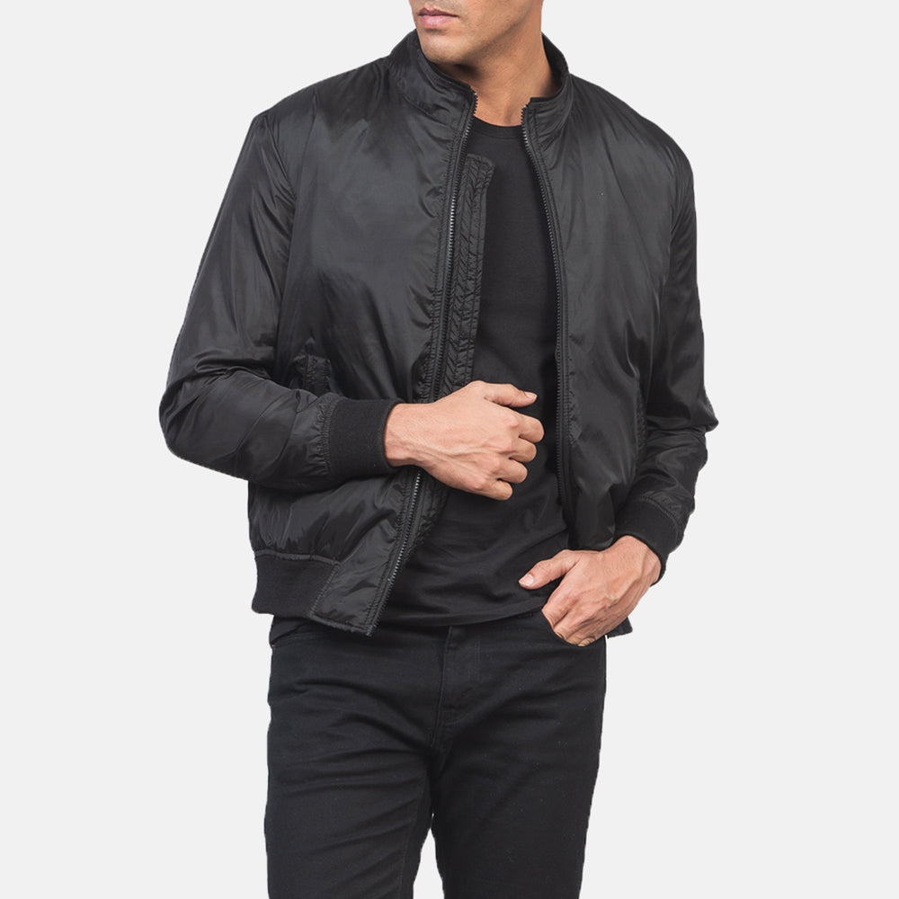 Ramon Black Bomber Jacket by Dash Racegear - men Jacket view 6