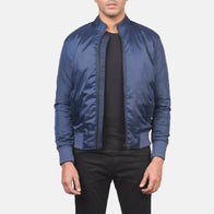 Ramon Blue Bomber Jacket by Dash Racegear - men Jacket view 1