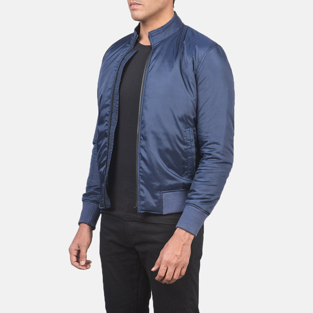 Ramon Blue Bomber Jacket by Dash Racegear - men Jacket view 2