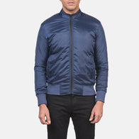 Ramon Blue Bomber Jacket by Dash Racegear - men Jacket view 4