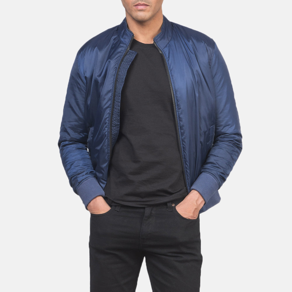 Ramon Blue Bomber Jacket by Dash Racegear - men Jacket view 6