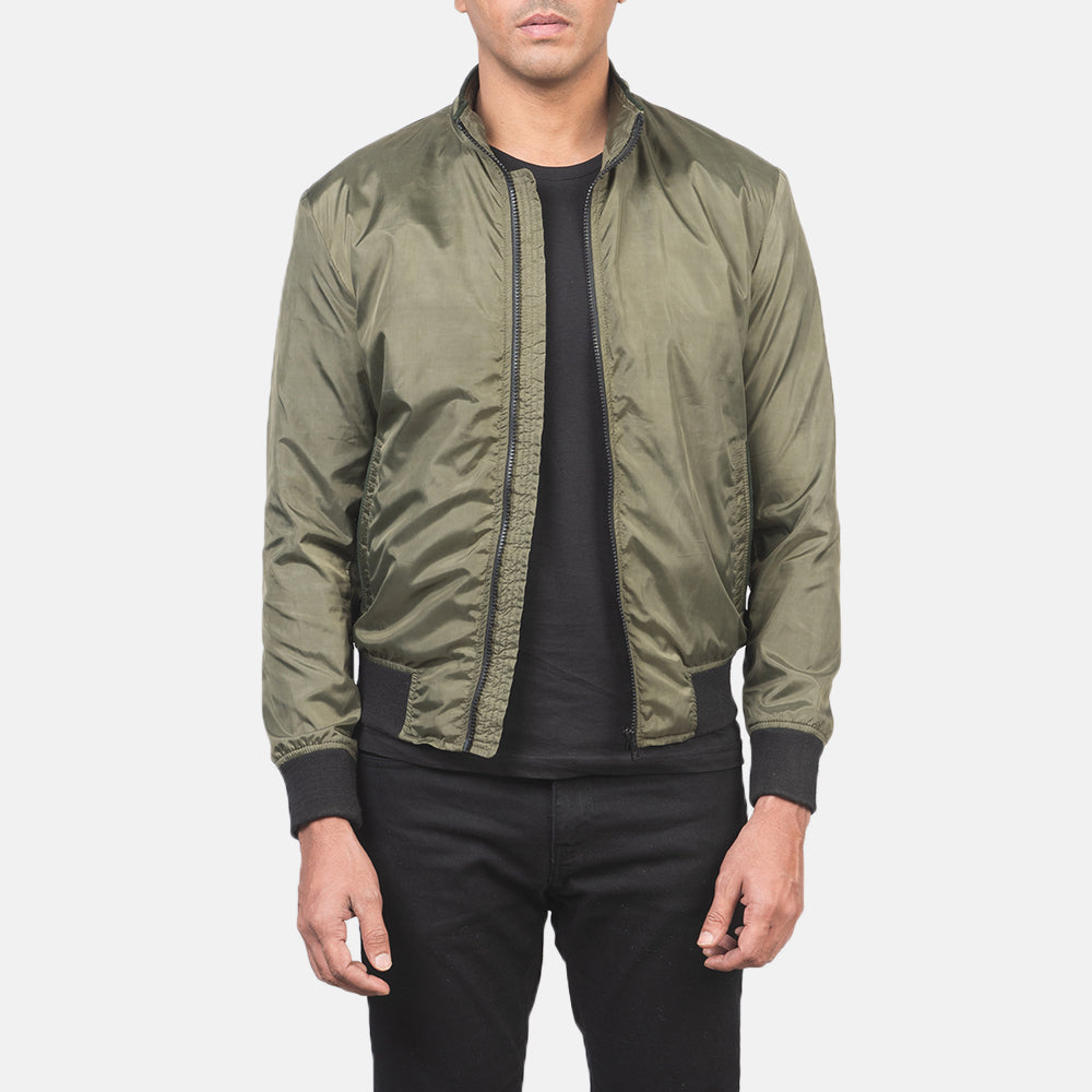 Ramon Green Bomber Jacket by Dash Racegear - men Jacket view 1