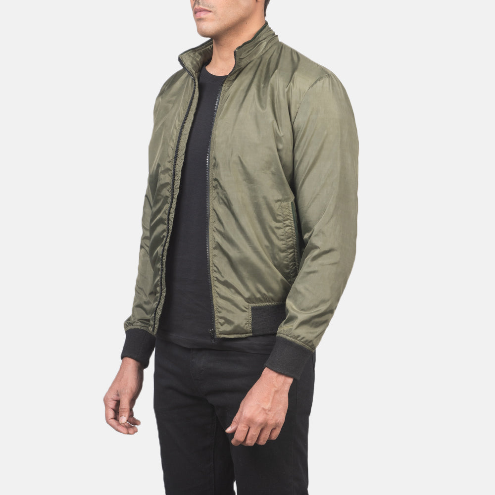 Ramon Green Bomber Jacket by Dash Racegear - men Jacket view 2