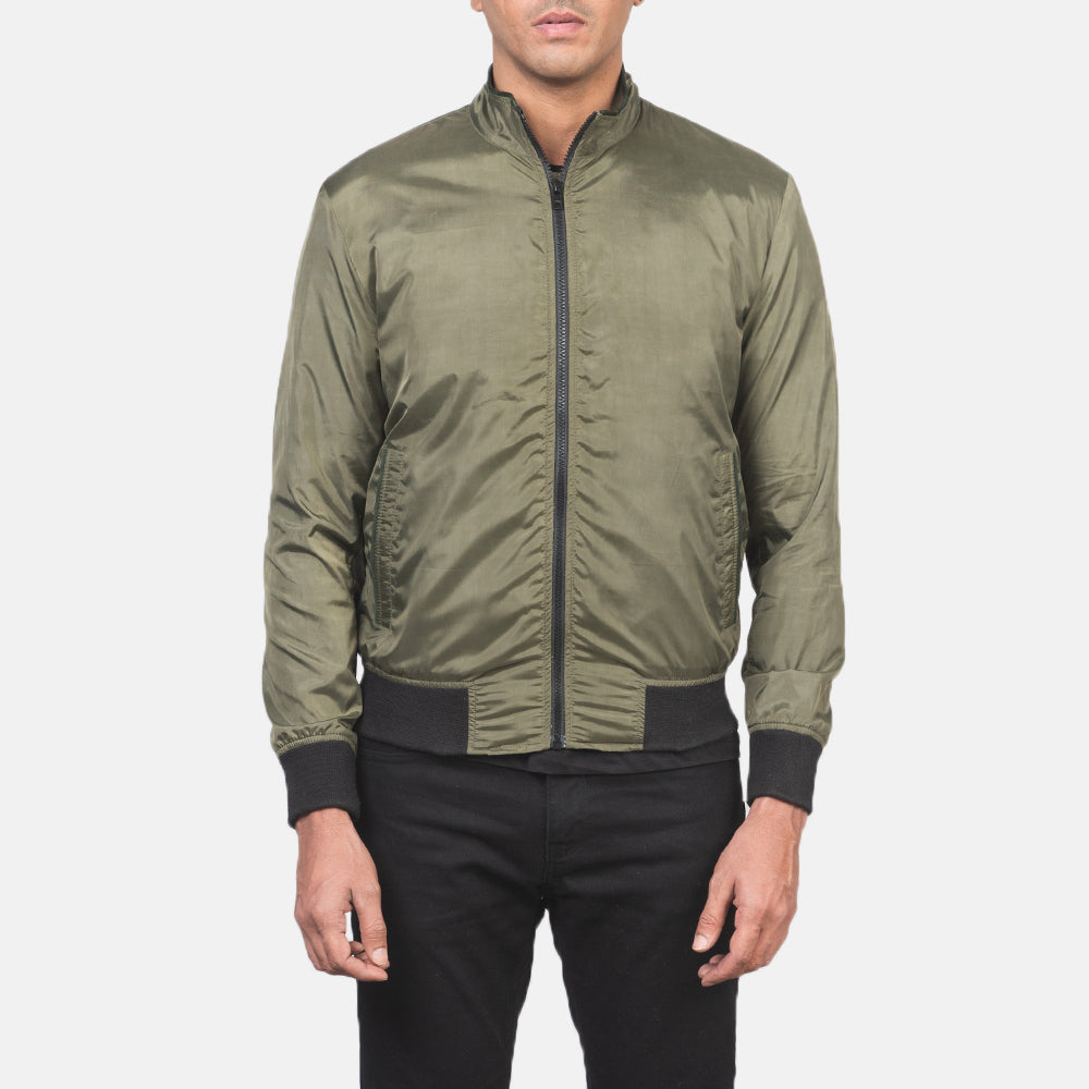 Ramon Green Bomber Jacket by Dash Racegear - men Jacket view 4