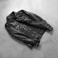 Ranchson Black Leather Shirt by Dash Racegear - men Jacket view 7