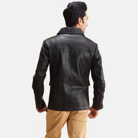 Raven Black Leather Jacket by Dash Racegear - men Jacket view 6