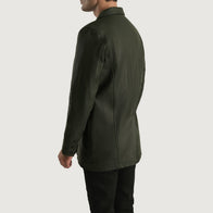 Ray Cutler Green Leather Blazer by Dash Racegear - men Jacket view 5