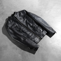 Rumella Black Leather Biker Jacket by Dash Racegear - women Jacket view 8