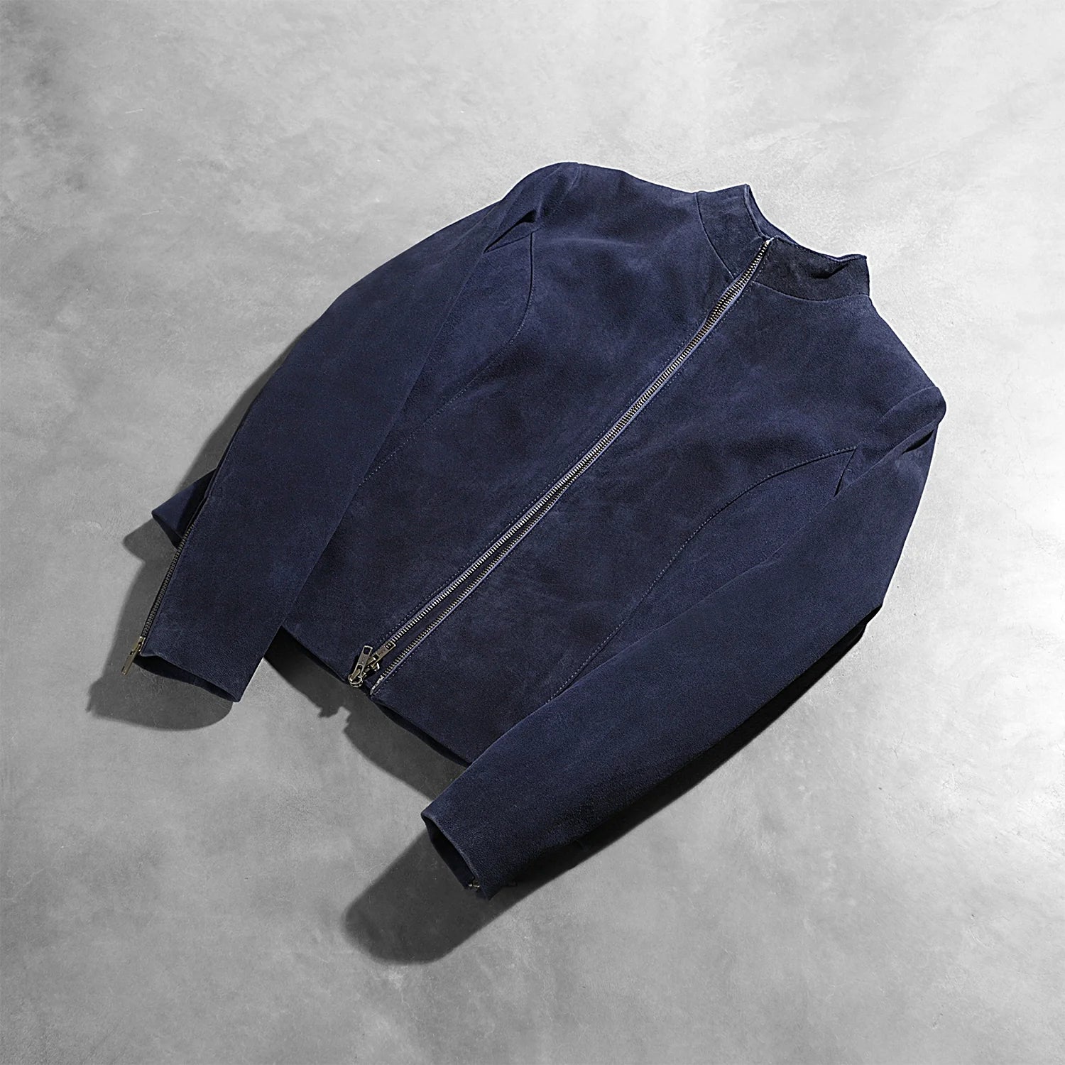 Rumella Blue Suede Biker Jacket by Dash Racegear - women Jacket view 8