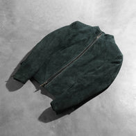 Rumella Green Suede Biker Jacket by Dash Racegear - women Jacket view 8