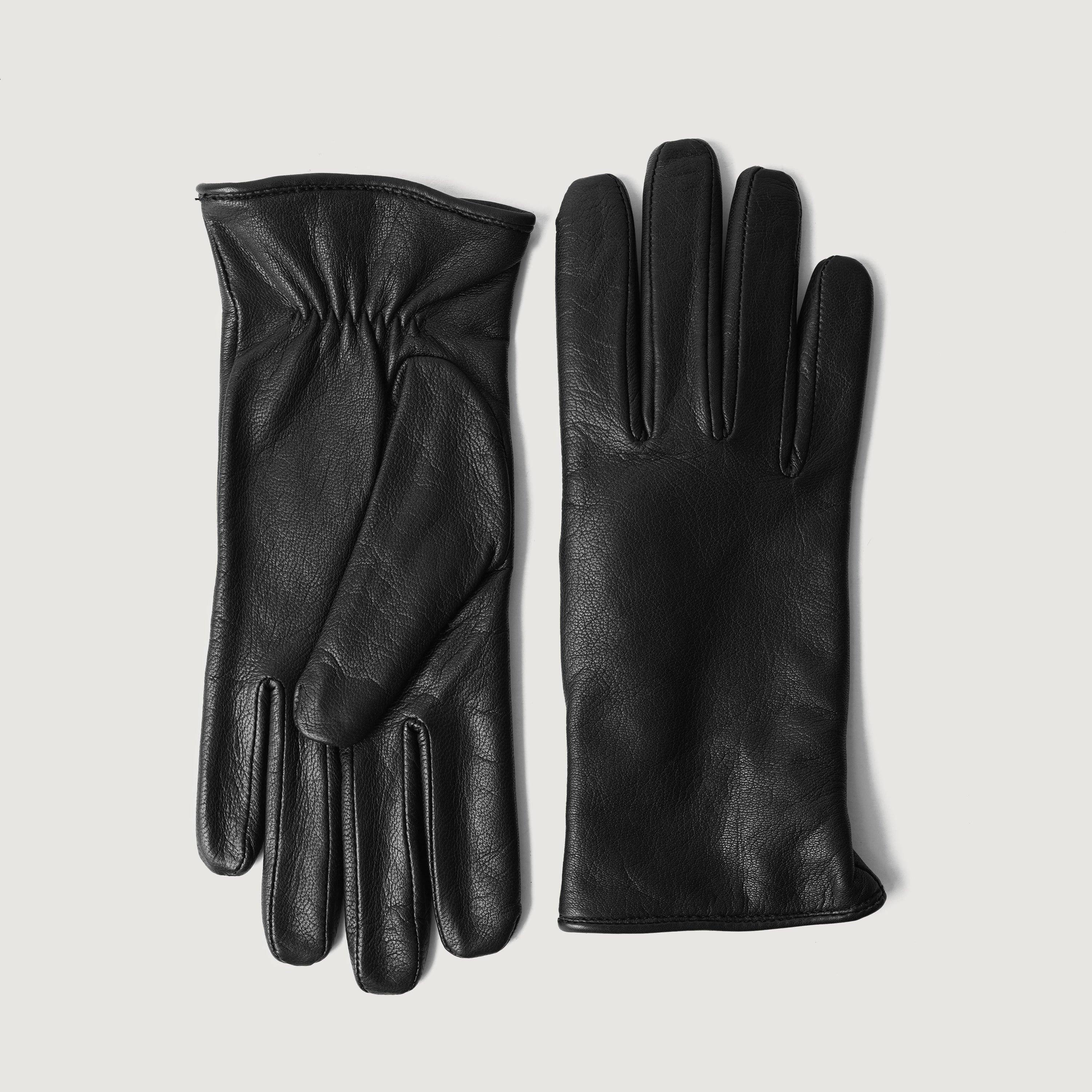 Saltor Black Leather Dress Gloves by Dash Racegear - women Leather Accessories view 7