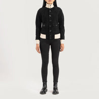 Sasha A1 Black Suede Bomber Jacket by Dash Racegear - women Jacket view 3