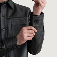 Scout Black Leather Shirt by Dash Racegear - men Jacket view 5