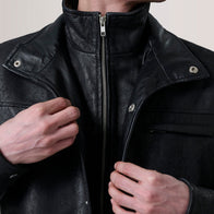 Sean Black Snuffed Classic Jacket by Dash Racegear - men Jacket view 4