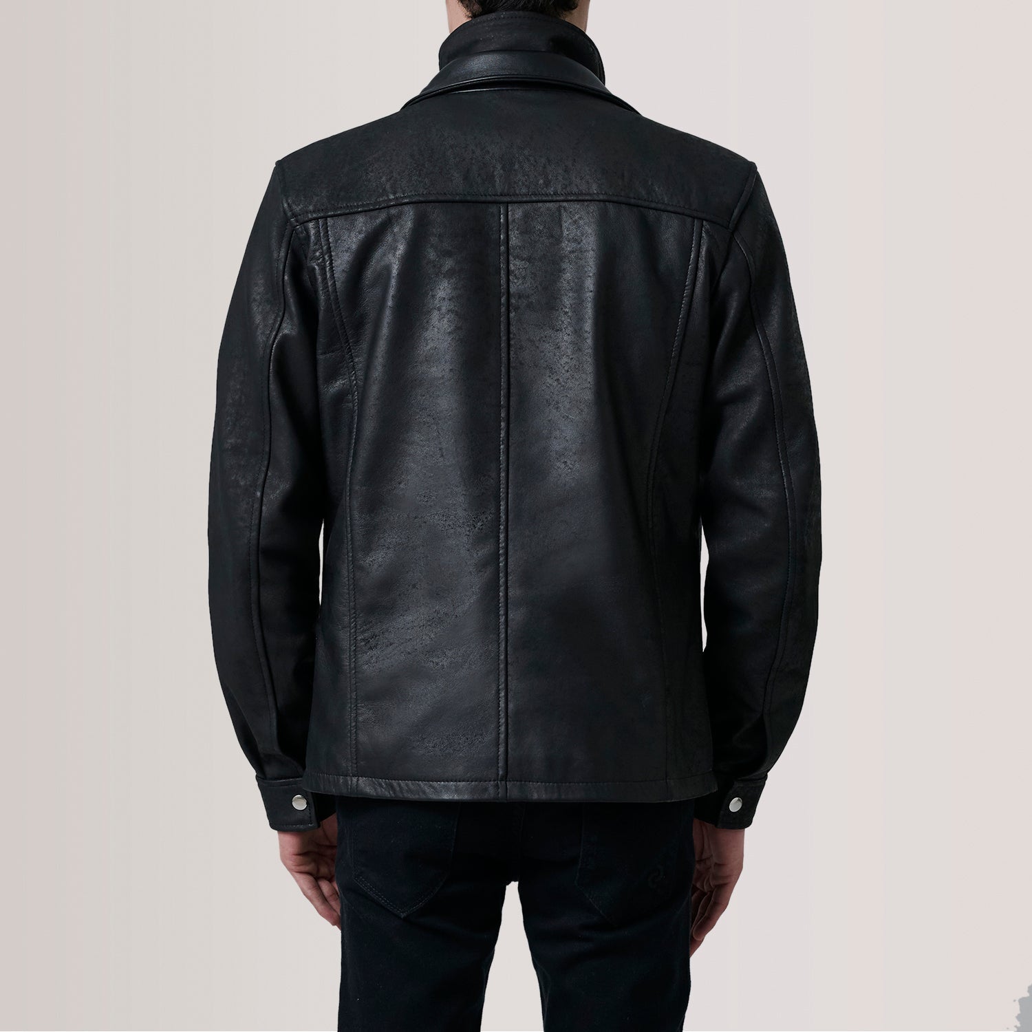 Sean Black Snuffed Classic Jacket by Dash Racegear - men Jacket view 5