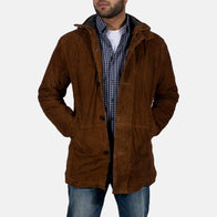 Sheriff Brown Suede Jacket by Dash Racegear - men Jacket view 1