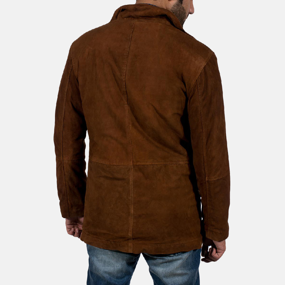 Sheriff Brown Suede Jacket by Dash Racegear - men Jacket view 4