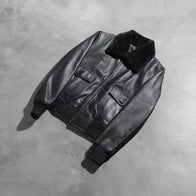 Stella G-1 Black Leather Bomber Jacket by Dash Racegear - women Jacket view 7