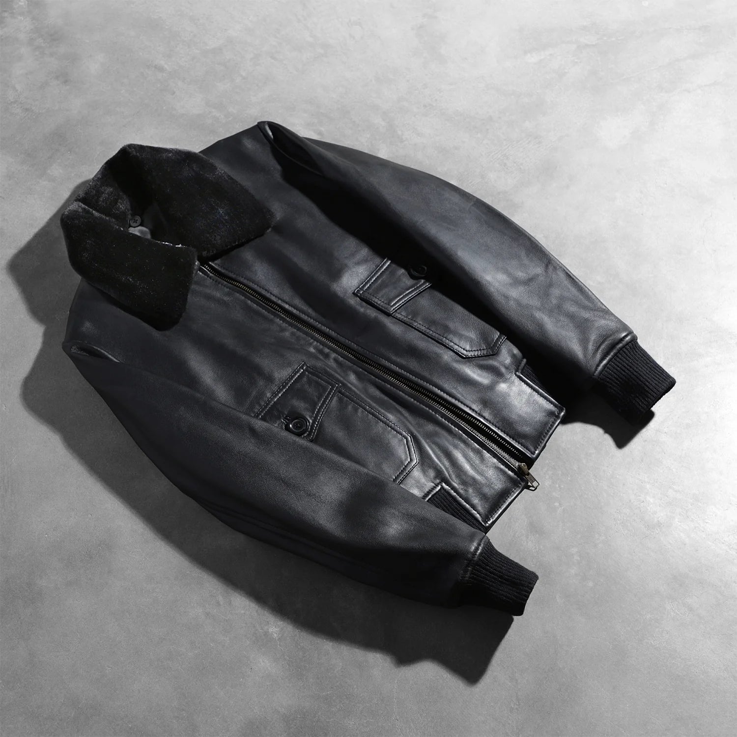 Stella G-1 Black Leather Bomber Jacket by Dash Racegear - women Jacket view 8