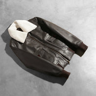 Stella G-1 Brown Leather Bomber Jacket by Dash Racegear - women Jacket view 7