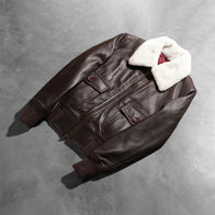 Stella G-1 Maroon Leather Bomber Jacket by Dash Racegear - women Jacket view 8