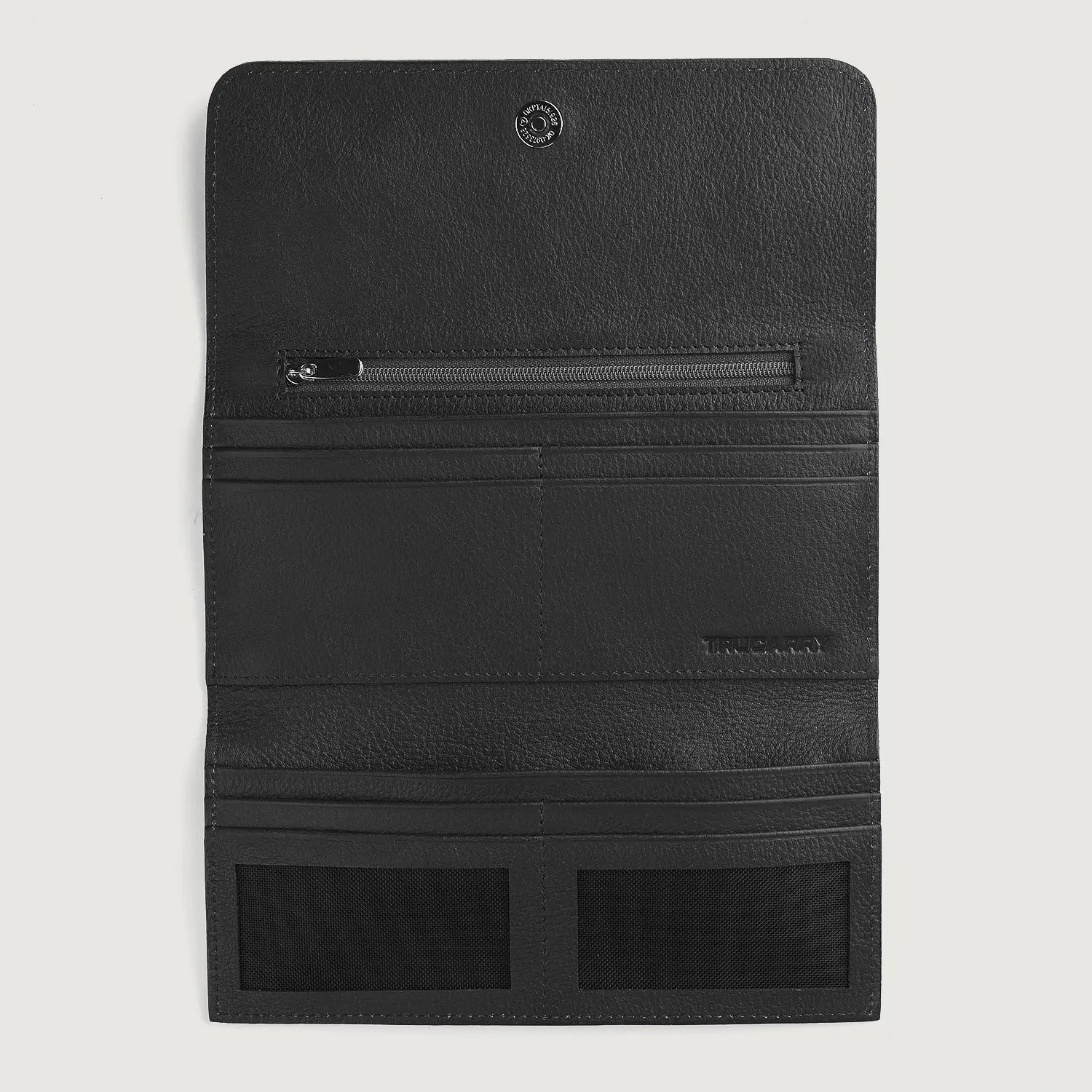 Taylor Black Leather Continental Wallet by Dash Racegear - unisex Leather Accessories view 4