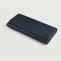 Taylor Blue Leather Continental Wallet by Dash Racegear - unisex Leather Accessories view 3