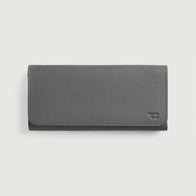 Taylor Grey Leather Continental Wallet by Dash Racegear - unisex Leather Accessories view 1