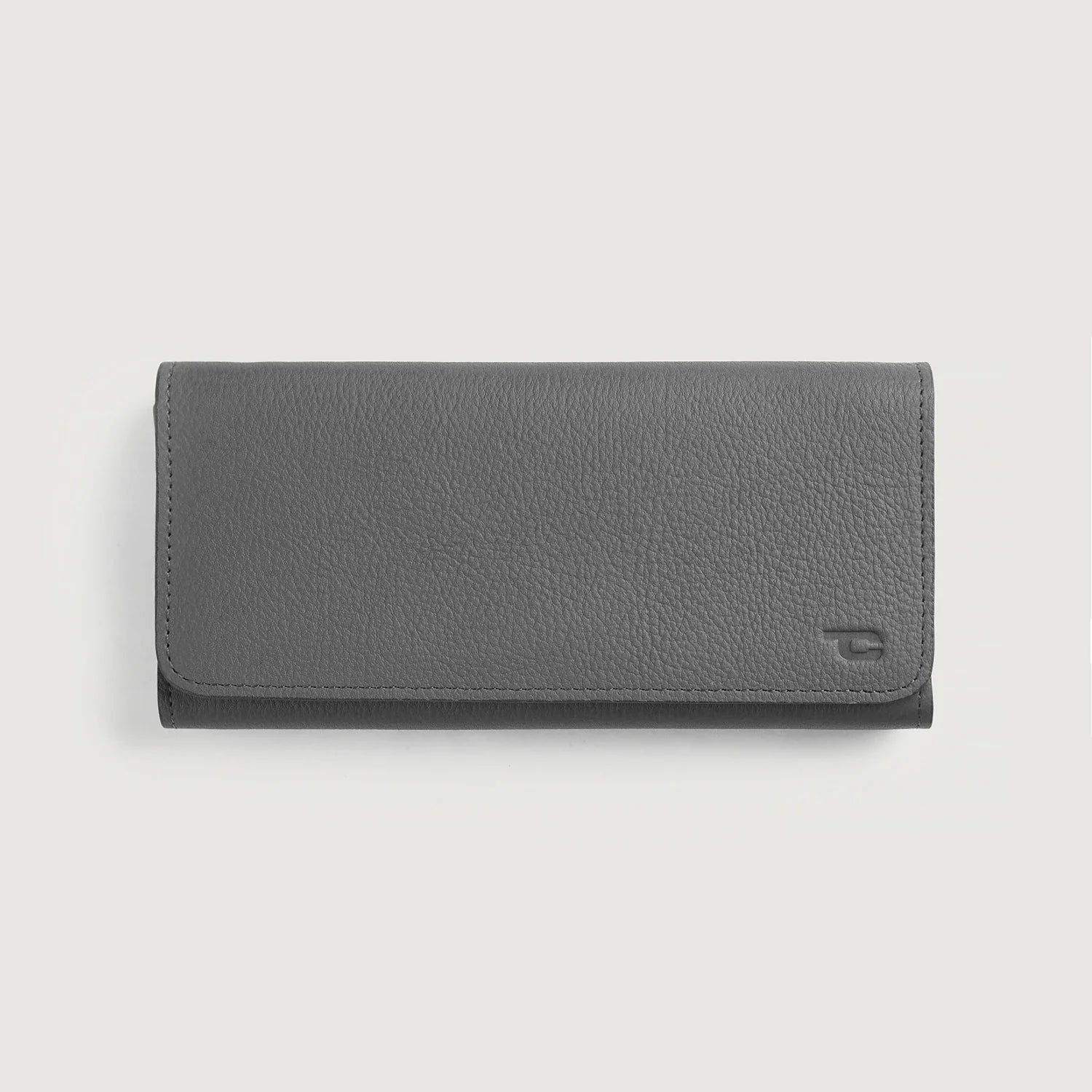 Taylor Grey Leather Continental Wallet by Dash Racegear - unisex Leather Accessories view 1