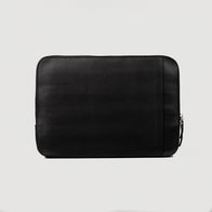 The Baxter Black Leather Laptop Sleeve by Dash Racegear - unisex Leather Bag view 1