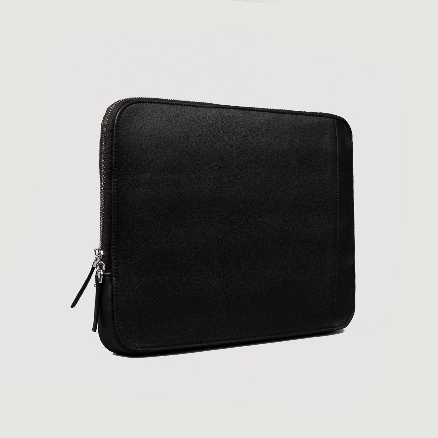 The Baxter Black Leather Laptop Sleeve by Dash Racegear - unisex Leather Bag view 7