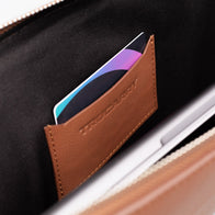 The Baxter Brown Leather Laptop Sleeve by Dash Racegear - unisex Leather Bag view 6