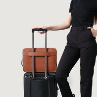 The Baxter Brown Leather Laptop Sleeve by Dash Racegear - unisex Leather Bag view 8