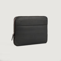 The Baxter Grey Leather Laptop Sleeve by Dash Racegear - unisex Leather Bag view 6