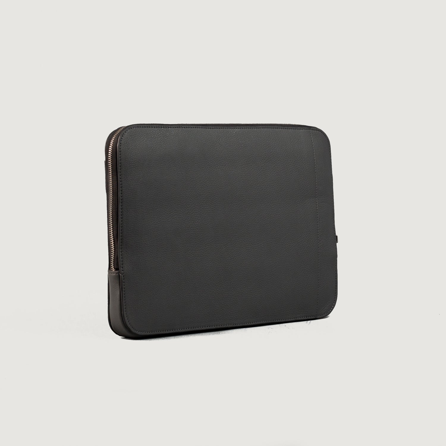 The Baxter Grey Leather Laptop Sleeve by Dash Racegear - unisex Leather Bag view 8