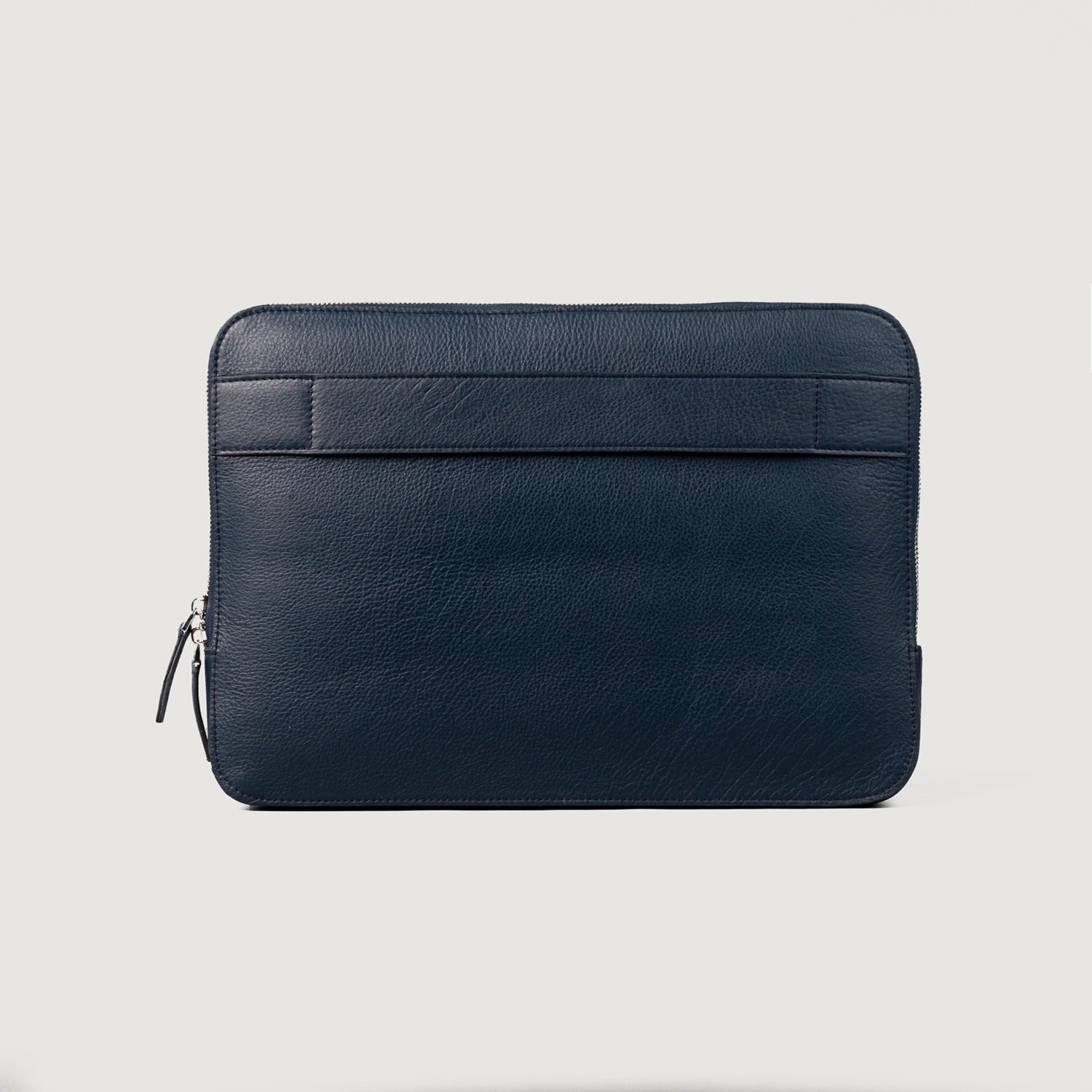 The Baxter Midnight Blue Leather Laptop Sleeve by Dash Racegear - unisex Leather Bag view 3