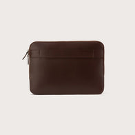 The Baxter Vintage Brown Leather Laptop Sleeve by Dash Racegear - unisex Leather Bag view 3