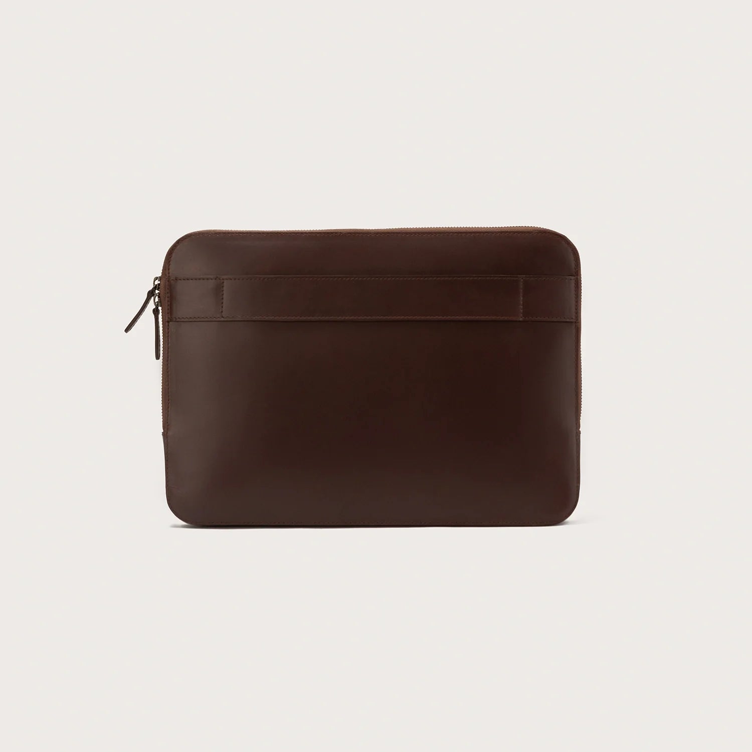 The Baxter Vintage Brown Leather Laptop Sleeve by Dash Racegear - unisex Leather Bag view 3