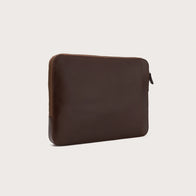 The Baxter Vintage Brown Leather Laptop Sleeve by Dash Racegear - unisex Leather Bag view 9