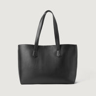 The Bianca Black Leather Tote Bag by Dash Racegear - women Leather Bag view 3