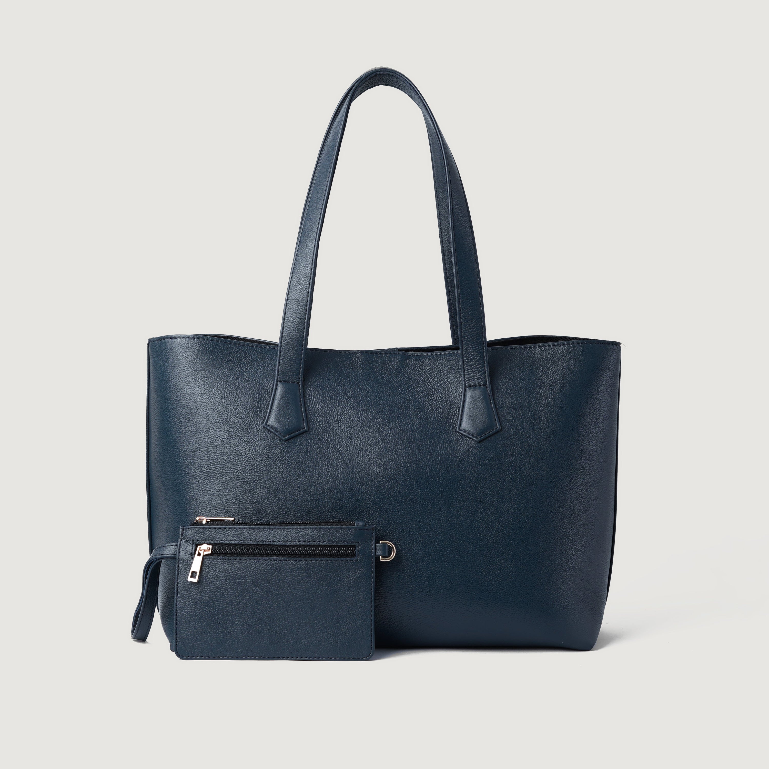 The Bianca Blue Leather Tote Bag by Dash Racegear - women Leather Bag view 1