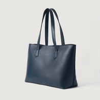 The Bianca Blue Leather Tote Bag by Dash Racegear - women Leather Bag view 3