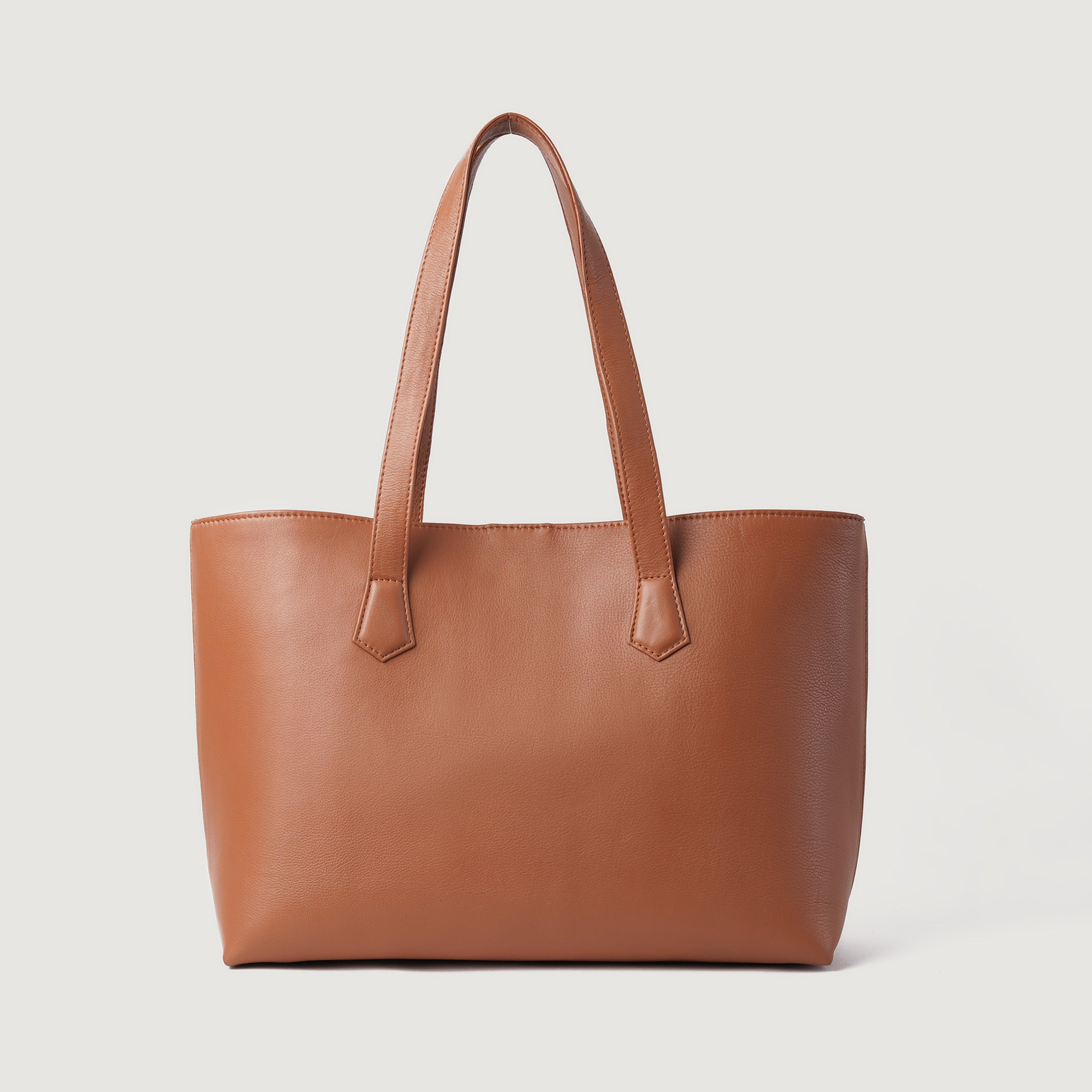 The Bianca Brown Leather Tote Bag by Dash Racegear - women Leather Bag view 3