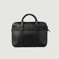 The Captain Black Leather Briefcase by Dash Racegear - men Leather Bag view 3